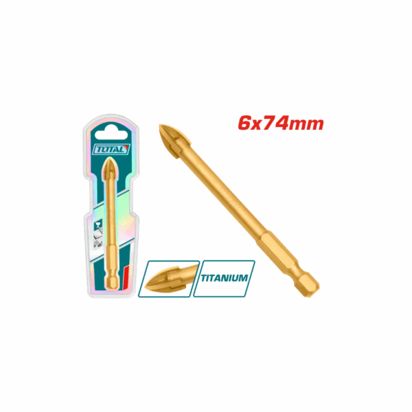 Total Tile &Amp; Glass Drill Bit 6X74Mm With High Quality Carbide Tip Tacg210612