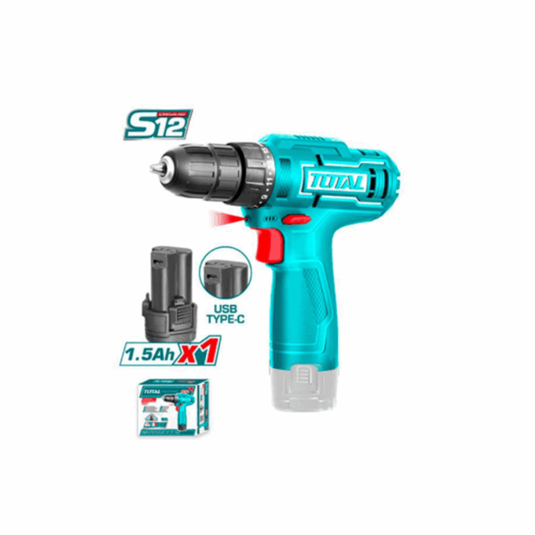Total Drill Machine Cordless Lithium-Ion 12V Tdli12428