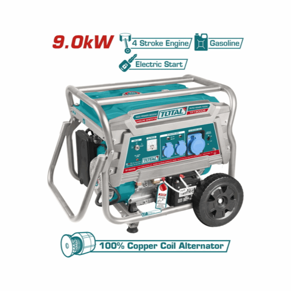 Total Petrol Generator 9Kw, 4 Stroke Gasoline Engine Tp190006