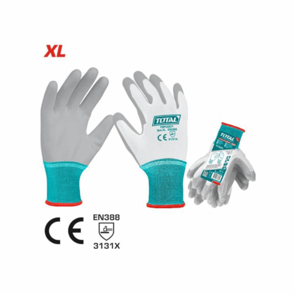 Total Pu Coated Safety Gloves Xl For Oil Environment Tspug01