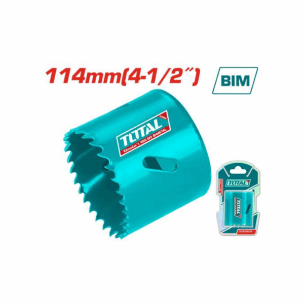Total Hss M3 Bi-Metal Hole Saw 144Mm Veriable Teeth 4/6 Tac4111412