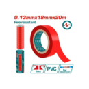 Total PVC Insulating Tape Red 20m THPET1012
