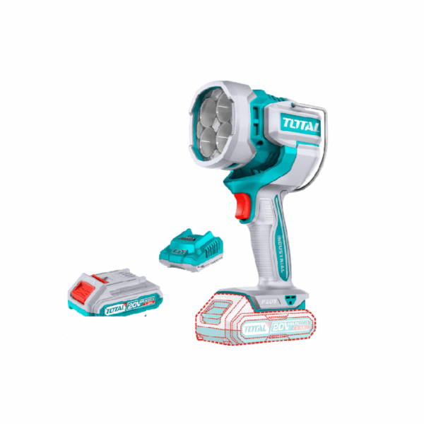 Total Cordless Led Work Lamp 20V With 2.0Ah Lithium-Ion Battery &Amp; Charger Twli20881
