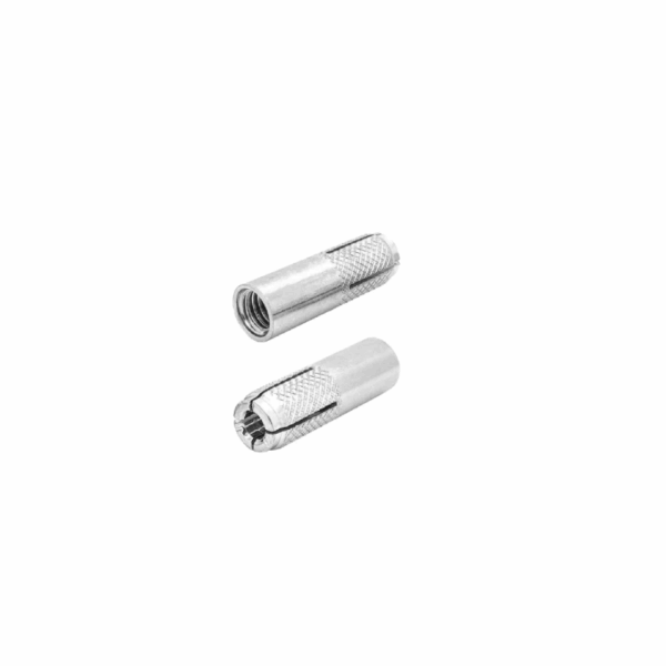 Total Drop-In Anchor Plug 1/4&Quot;X1&Quot; Carbon Steel, Zinc Plated Finish Thwda1411 (Pack Of 50Pcs)