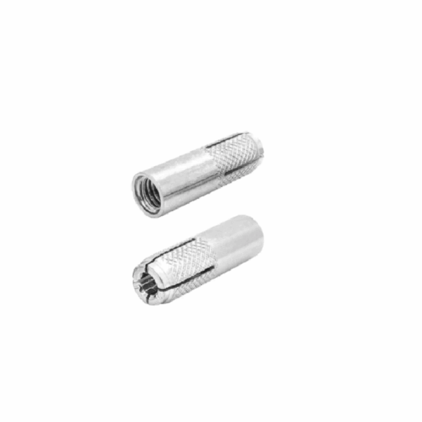Total Drop-In Anchor Plug 3/8&Quot;X1-3/4&Quot; Carbon Steel, Zinc Plated Finish Thwda381341 (Pack Of 50Pcs)