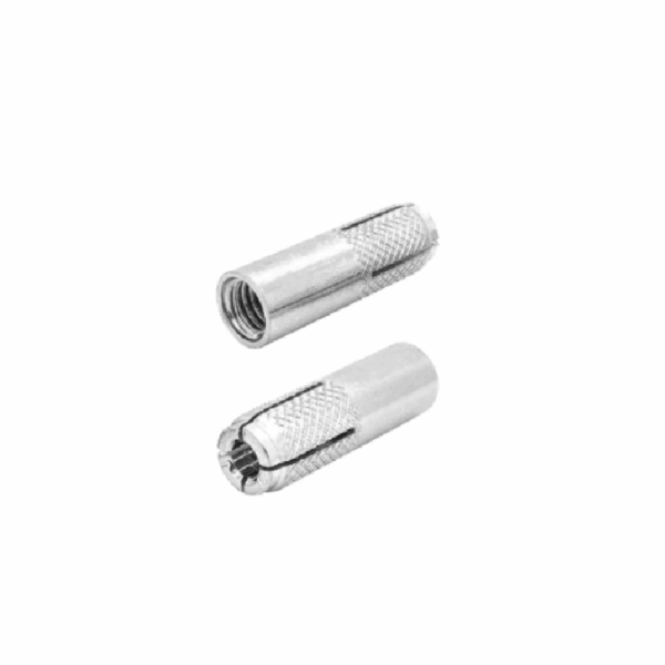 Total Drop-In Anchor Plug 1/2&Quot;-2&Quot; Carbon Steel, Zinc Plated Finish Thwda1221 (Pack Of 50Pcs)