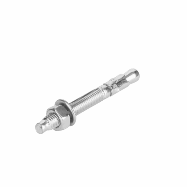 Total Galvanized Wedge Anchor 3/8&Quot;X2-1/2&Quot; Carbon Steel, Zinc Plated Finish Thwwa382121 (Pack Of 100Pcs)