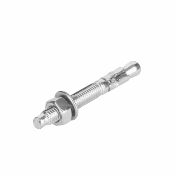 Total Galvanized Wedge Anchor 1/2&Quot;X3-3/4&Quot; Carbon Steel, Zinc Plated Finish Thwwa213341 (Pack Of 50Pcs)