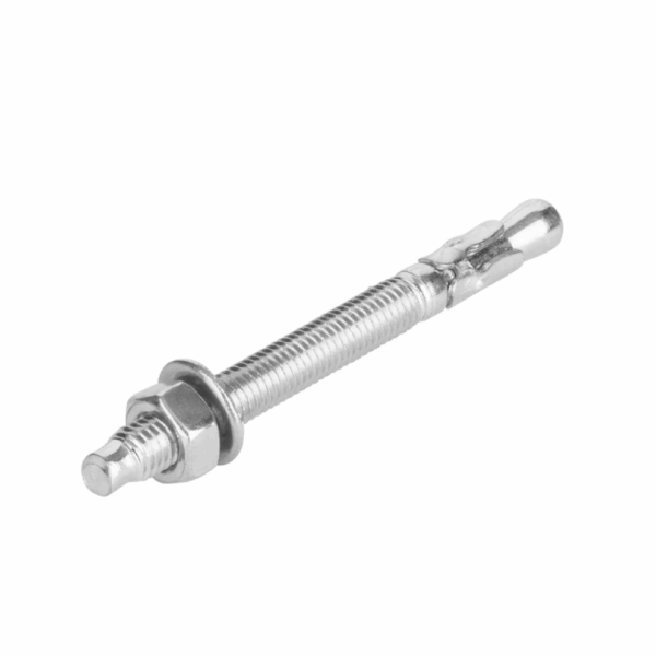 Total Galvanized Wedge Anchor 1/2&Quot;X5&Quot; Carbon Steel, Zinc Plated Finish Thwwa2151 (Pack Of 40Pcs)