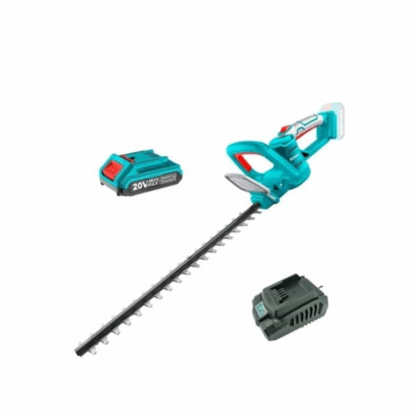 Total Lithium-Ion Hedge Trimmer 20V With Gloves, Googles, Battery &Amp; Charger Thtli20461