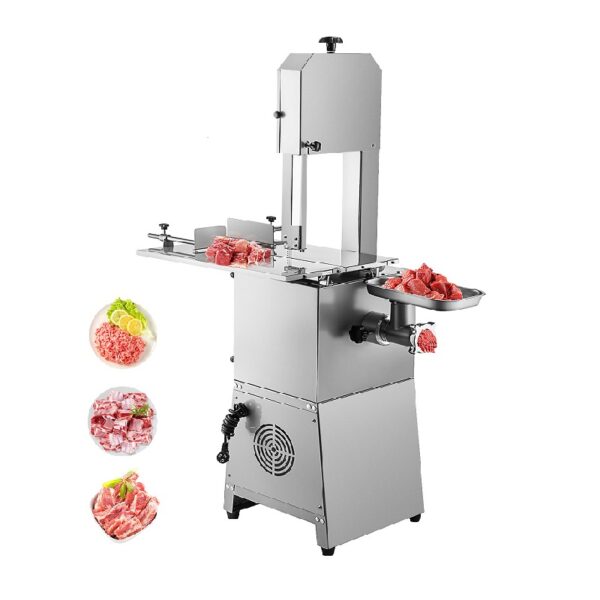Generic Commercial Bone Saw Stand With Grinder 110V Gray