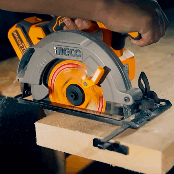 Ingco Cordless Circular Saw 20V With Brushless Motor &Amp; Adjustment Settings Csli18511