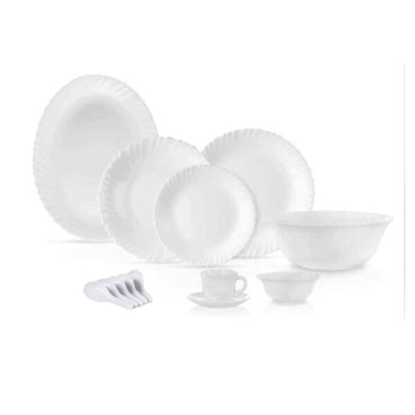 La Opala Dinner Set White Classique 38 Pieces Lc038