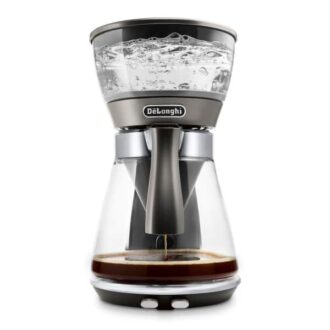 De'Longhi Coffee Maker Clessidra Drip 1.25L 1800W 10 Cups Auto-Shut Off Water Level Indicator Glass Carafe Anti Drip Keep Warm Award Winning Design ICM17210