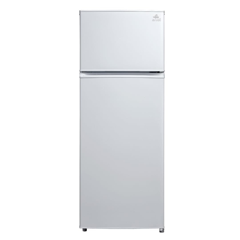 Evvoli Top Double Door Refrigerator Wihte Evrfm-225L