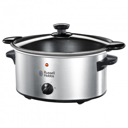 Kenwood Slow Cooker 6.5L Slow Rice Cooker with 3 Heat Settings (Low High & Warm) Preserves Flavour Herbs & Spices are Absorbed Well Meat Becomes Extremely Tender SCM70.000SS
