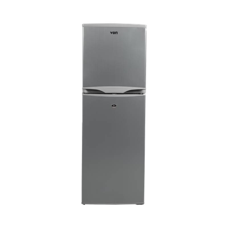 Von Double Door Fridge 134L, Silver Vart-22Dhs