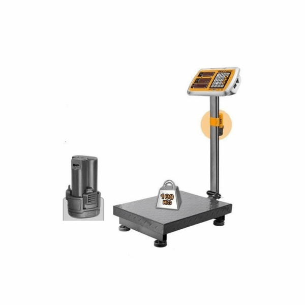 Ingco Cordless 100Kg Lithium-Ion Scale Ces1202 + Battery Fbli12152