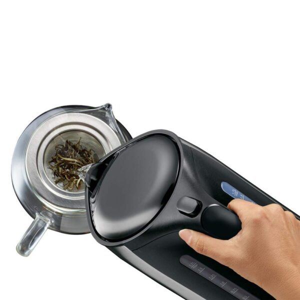 Braun Kettle 1.7L Electric Jug 3000W Power Silver Automatic Shut-Off Temperature Control, Rapid Boil Wk501Bi-Wk5110Bk