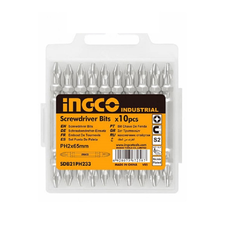 Ingco Screwdriver Bit 65Mm 10Pcs Set Sdb21Ph233