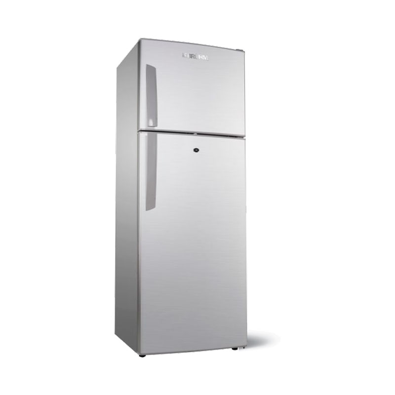 Bruhm Refrigerator 290L Double Door Top Freezer Gray Brd-H355S