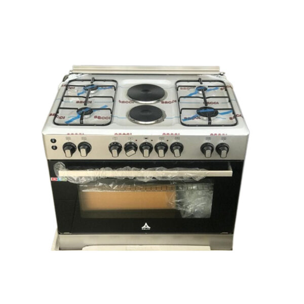 Delta Cookers 90X60Cm Electric Oven &Amp; Grill 4 Gas &Amp; 2 Electric Burner Dgc9042.I