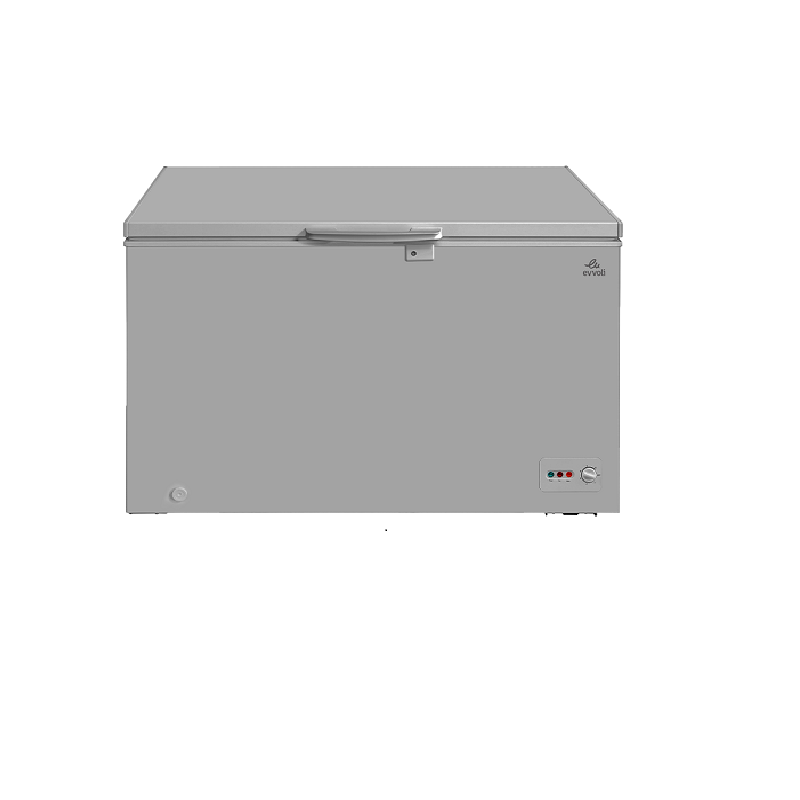 Evvoli Chest Freezer Defrost Easy To Clean 300L Silver Evcfm-300W