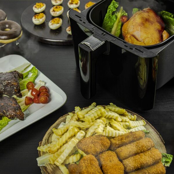 Evvoli Air Fryer 5.5L with LED Digital Touch Screen & 8 Preset Programs 1700W EVKA-AF5508B