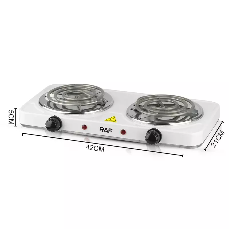 Raf Hotplate 1000W Double Coil, Uniform Heat, Simple Operation 8020B