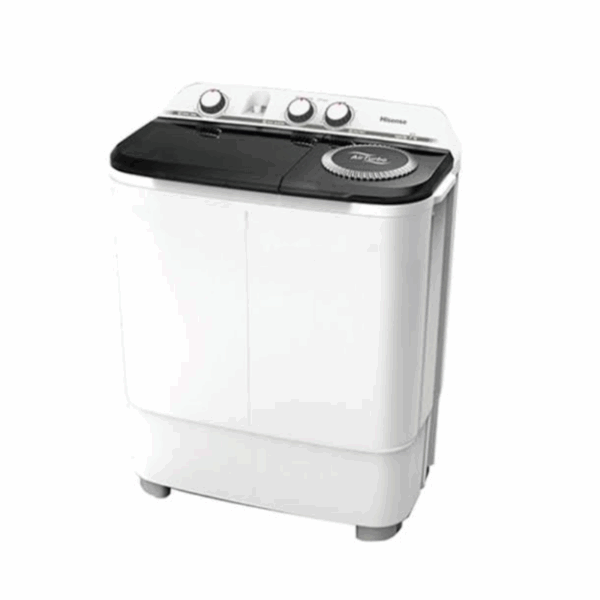 Hisense Washing Machine 6Kg Manual, Twin Tub, Rust Proof, Plastic Body, Low Noise, White Wsxl601