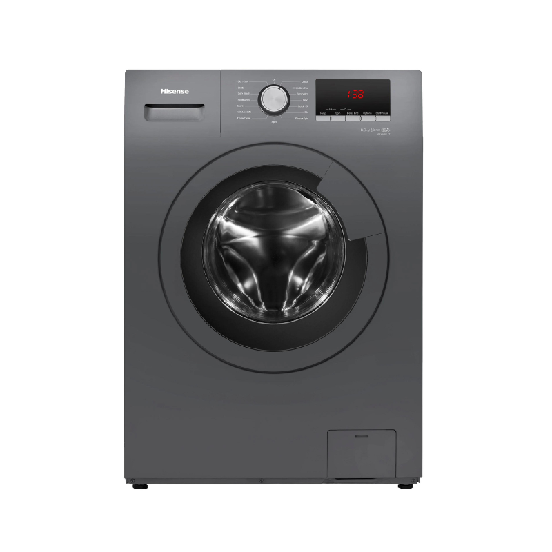 Hisense Washing Machine 7Kg, Front Load Pure Jet Wash Stream Technology, Allergy Steam Care, Durable Inverter Snowflake Drum Silver Wfqp7012Vmt
