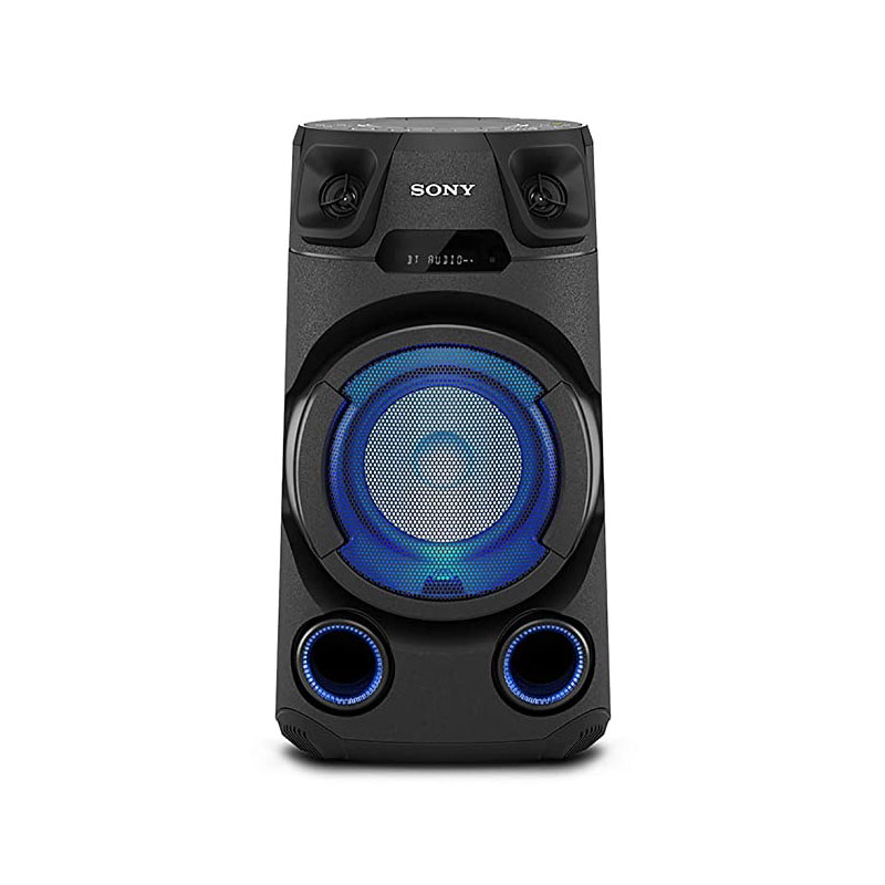 Sony High Power Party Speaker Audio System With Bluetooth Technology, Speaker Light, Two High Efficiency Tweeter, Jet Bass Booster Technology, Fiestable App, Multi Device Connection Mhc-V13