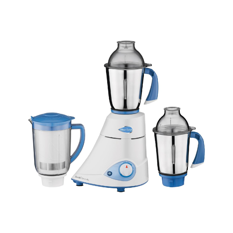 Preethi Blue Leaf Platinum Mixer Grinder 750W With 3 Stainless Steel Jars, 3 Speed &Amp; Pulse, Overload Protector, Extractor Filter Mg139/09