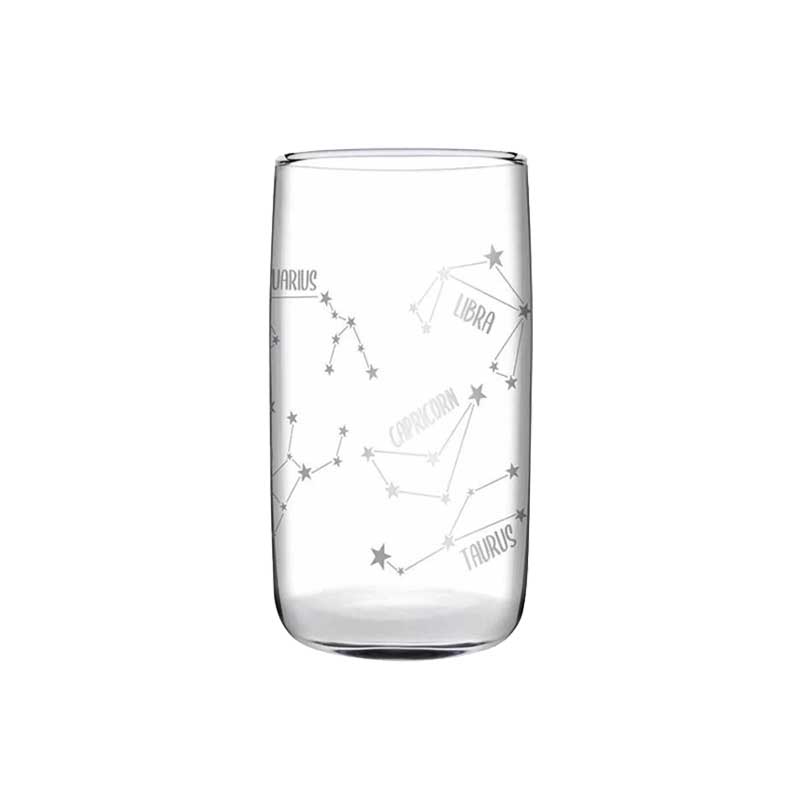 Pasabahce Iconic Zodiac Décor 4Pcs Long Glass 540Ml 420039