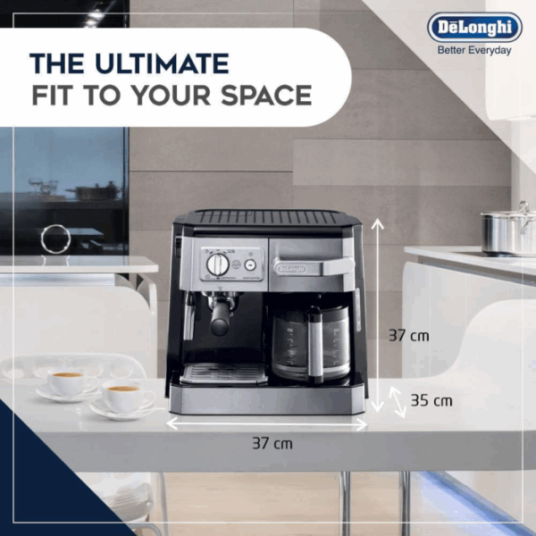 Delonghi Combi Coffee Maker 1750W Combi Espresso &Amp; Filter Coffee Maker Bco420