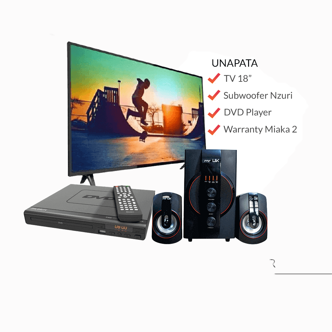 Mr Uk 3 In 1 Bando Bundle Tv,Subwoofer And Dvd Player Tanzania