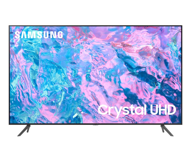 Samsung 50" LED Crystal UHD 4K Smart TV Frameless, Samsung Smart Hub, PurColor, Crystal Processor with 4K UHD Upscaling, Motion Xcelerator, Mega Contrast HDR, Object Tracking Sound Lite, Q-Symphony 50CU7000