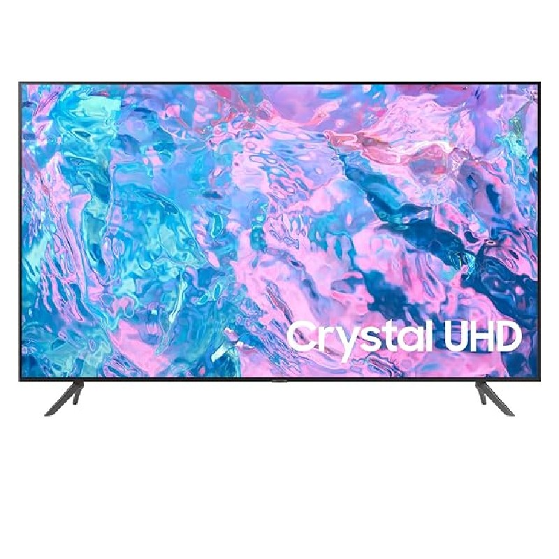 Samsung 50" LED Crystal UHD 4K Smart TV Frameless, Samsung Smart Hub, PurColor, Crystal Processor with 4K UHD Upscaling, Motion Xcelerator, Mega Contrast HDR, Object Tracking Sound Lite, Q-Symphony 50CU7000
