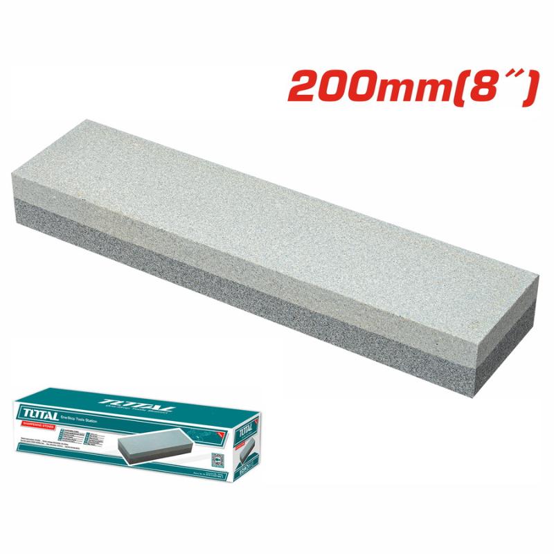 Total Sharpening Stone Combination 200 x 50 x 25mm with Dual Sided Sanding Block TAC2620001
