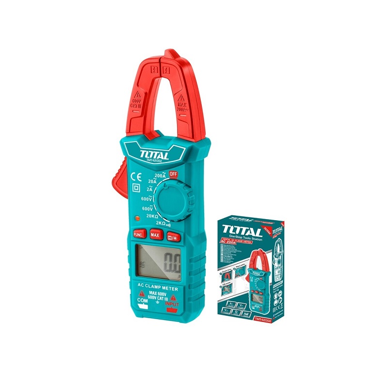 Total Digital AC Clamp Meter 2000 Counts TMT42002