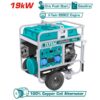 Total Gasoline Generator 19kW 220-240V Petrol Powered with Low Oil Level Stop System Light Alarming TP1200006
