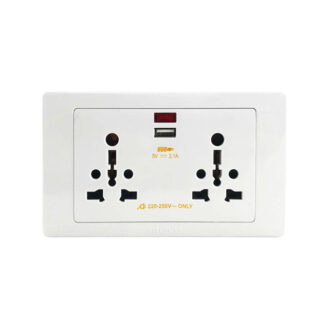 Tronic Twin Universal Socket With 1 Usb