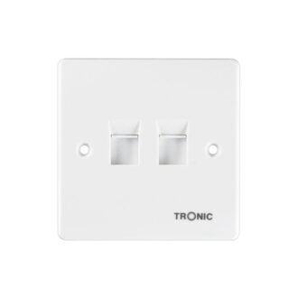Tronic Telephone Socket White Rj11 4 Line