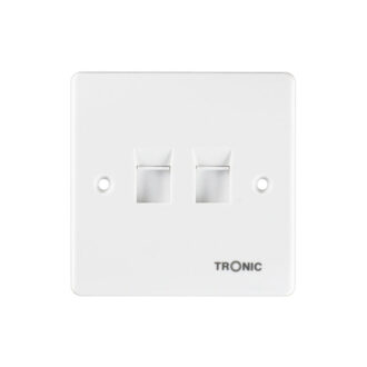 Tronic Telephone Socket White Rj11 6 Line