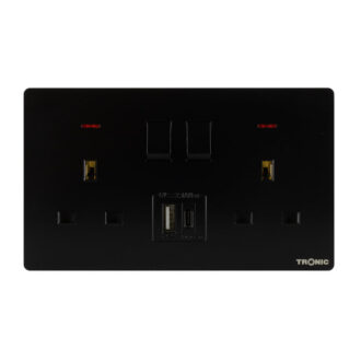 Tronic Twin Switch Socket With Usb + Type C