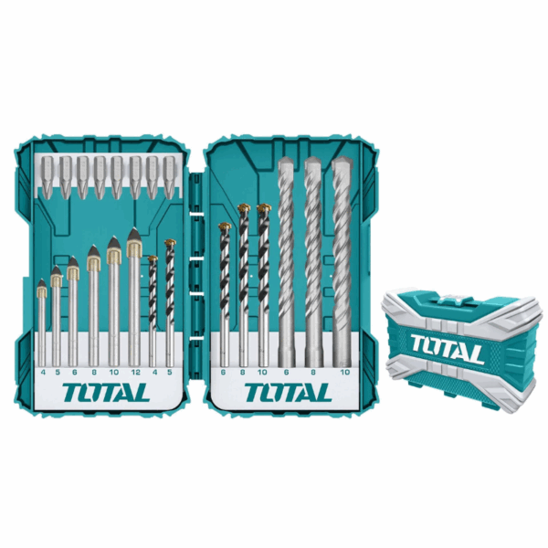 Total Drill Bits &Amp; Screwdriver Bits Set Pack Of 22 Tacsdl12201
