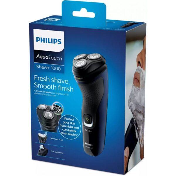 Philips Shaver Wet And Dry Nimh Battery With 40 Mins. Run Time S1323
