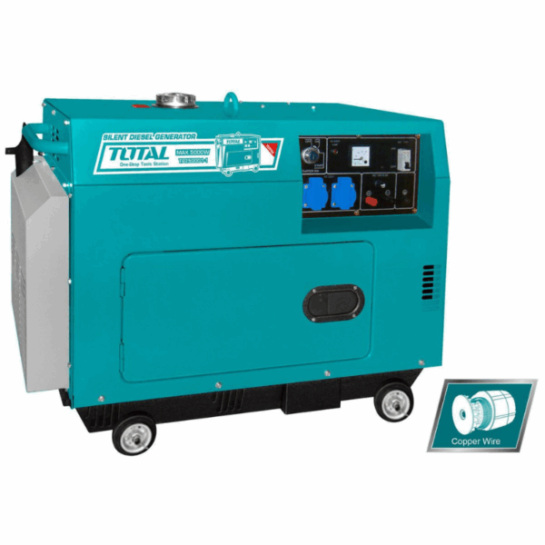 Total Diesel Generator 5Kw Single Phase Electric Start Tp250001