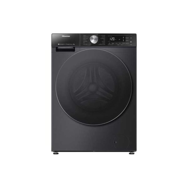 Hisense Washing Machine 12Kg &Amp; 8Kg Dryer With Steam Wash, Auto Dosing, Pure Jet, Durable Inverter, Quick Wash, Pause &Amp; Add, Big Led, A Energy Efficiency Class Connectlife App For Monitoring Wd5S1245Bb