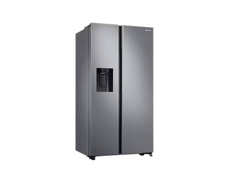 Samsung Refrigerator 617L with Sleek & Seamless Design, Side By Side. SpaceMax, Digital Inverter, Auto Ice Maker, Non-plumb Dispenser Silver RS64R5111M9
